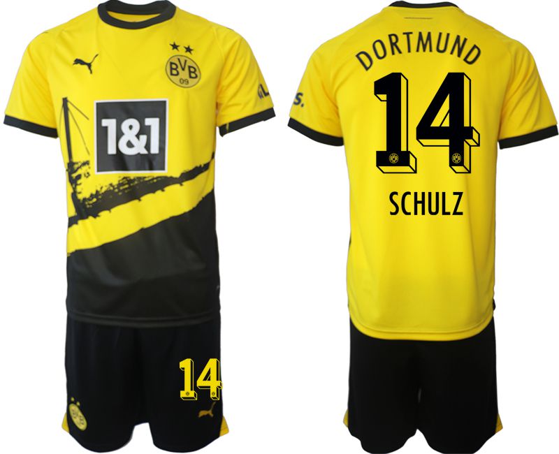 Men 2023-2024 Club Borussia Dortmund home yellow #14 Soccer Jersey->->Soccer Club Jersey
